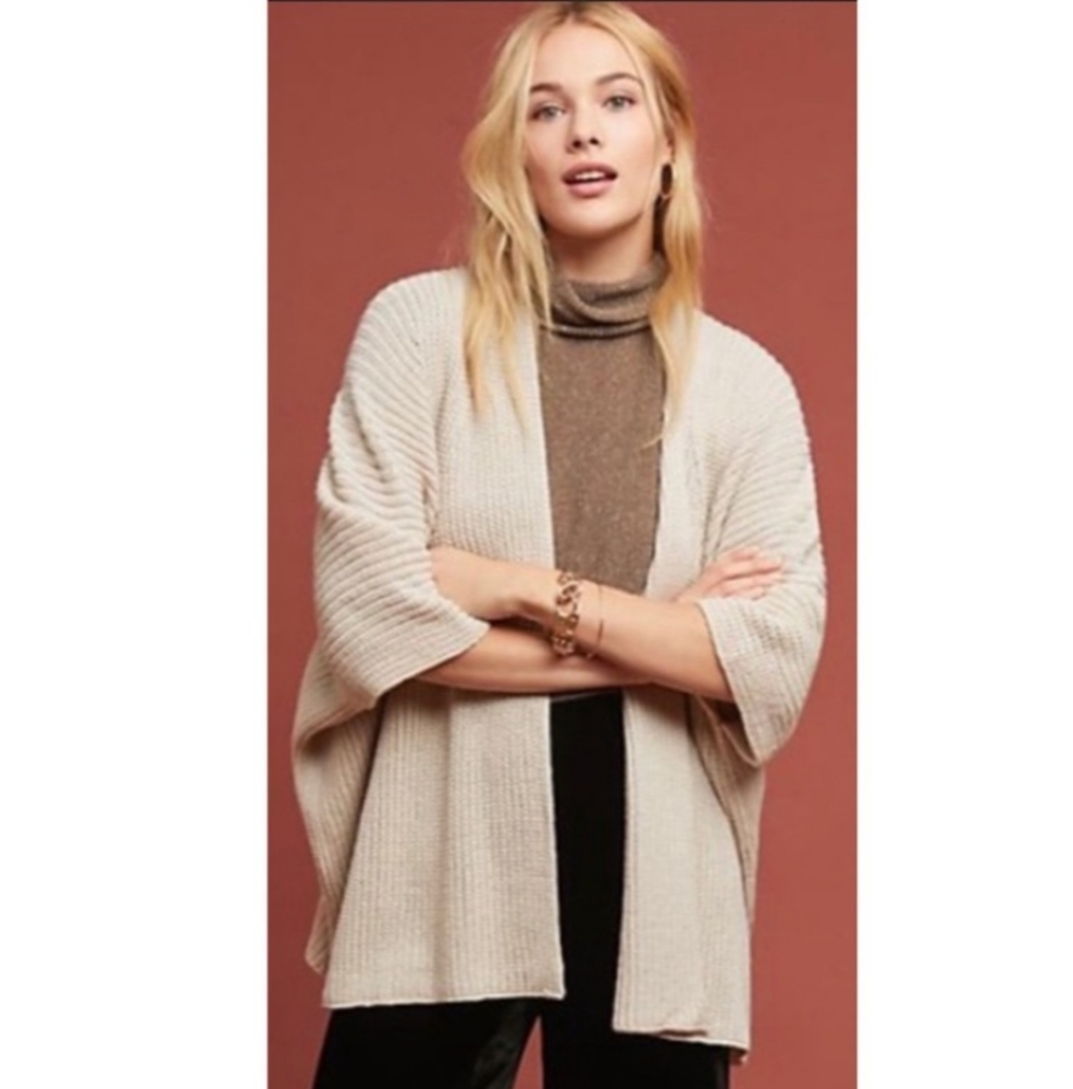 Anthropologie Akimi + Kin Evelyn Cocoon Oatmeal Sweater